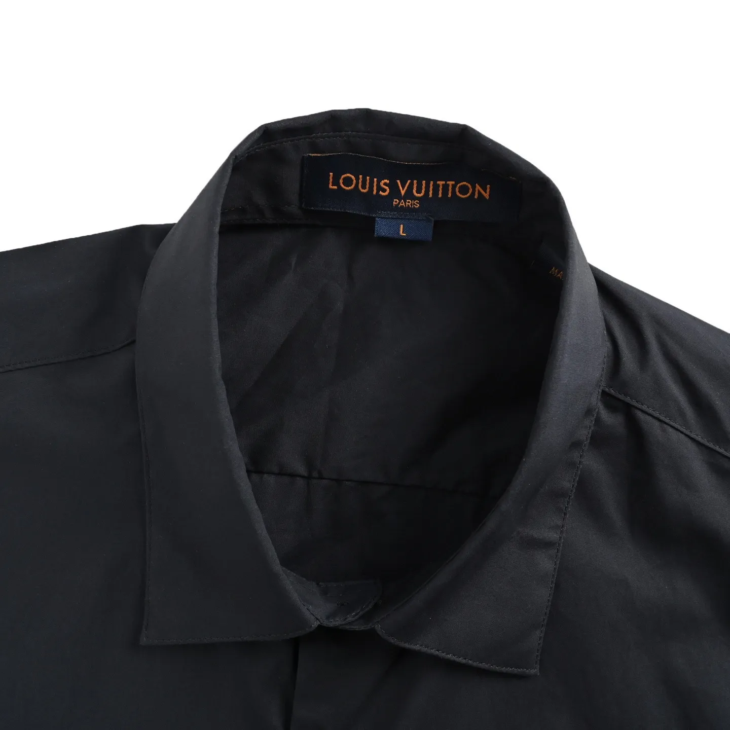 Louis Vuitton/Louis Vuitton 25ss embroidered letter logo shirt